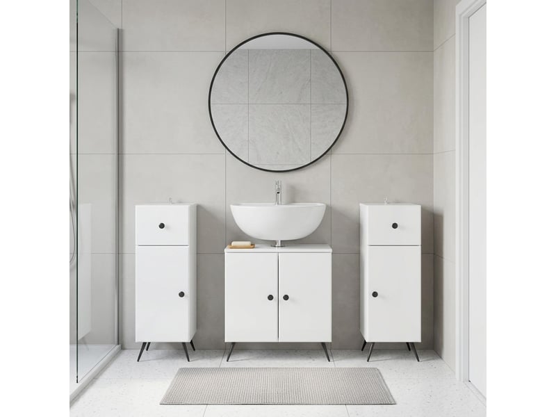  Ensemble de meuble de salle de bain 3 pièces breda cf63339  - Conforama B