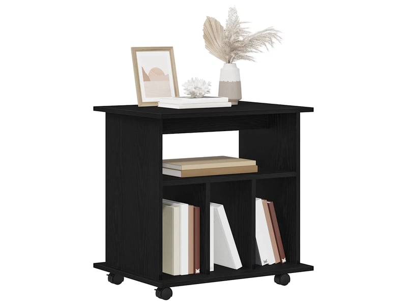 Caisson roulant de bureau 60 x 45 x 55 cm bois d'ingénierie chêne noir - Conforama C