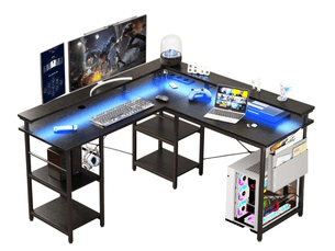 Bureau gaming GENERIC HOME coloris noir