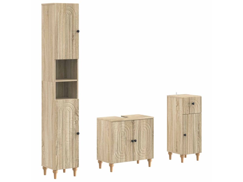 Ensemble de meuble de salle de bain 3 pièces alkmaar cf63284 - Conforama A