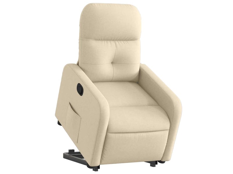  Fauteuil inclinable salon, fauteuil relax crème tissu shl32944  - Conforama C