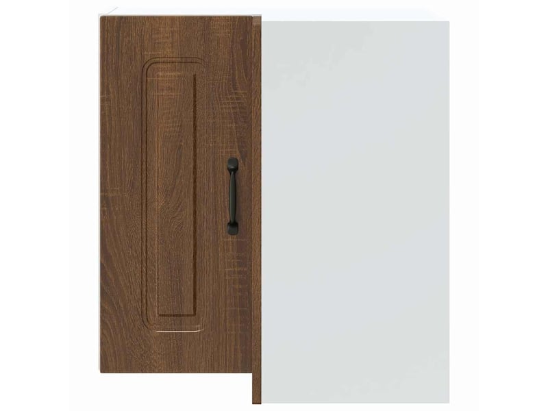  Meuble de rangement, armoire murale d'angle de cuisine kalmar chêne marron  - Conforama D