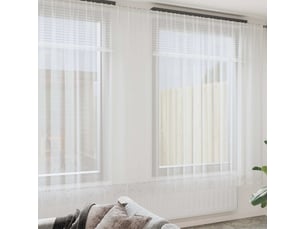 Rideau en dentelle, rideau ajouré, voilage blanc 280 x 900 cm polyester cf43790