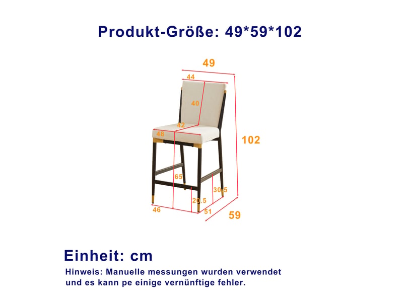  Lot de 2 tabourets de bar en tissu beige avec repose-pieds W3349P383476 - Conforama C