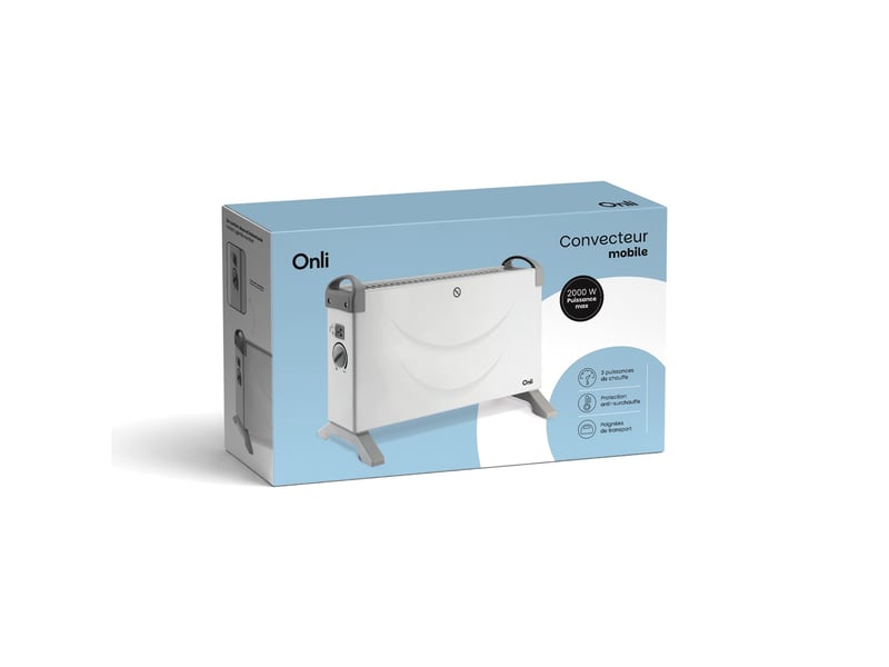  Onli - radiateur convecteur mobile 2000w  oncv2000 - ONCV2000 - Conforama B