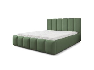 Lit coffre 200x200 cm MASSENO coloris vert