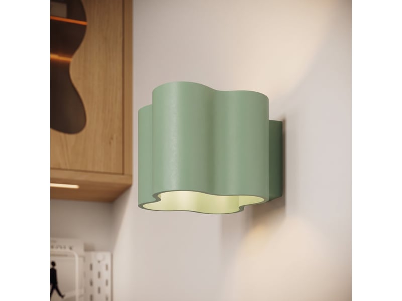  Plafonnier ovio 1 sauge gu10 aluminium moderne 10x12x12cm SL.3407 - Conforama D