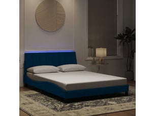 Lit 2 places 140x200 cm coloris bleu