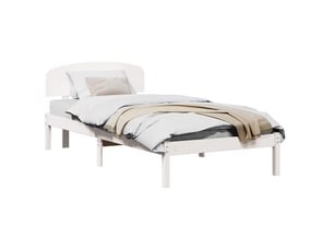 Lit simple 100x200 cm    coloris blanc