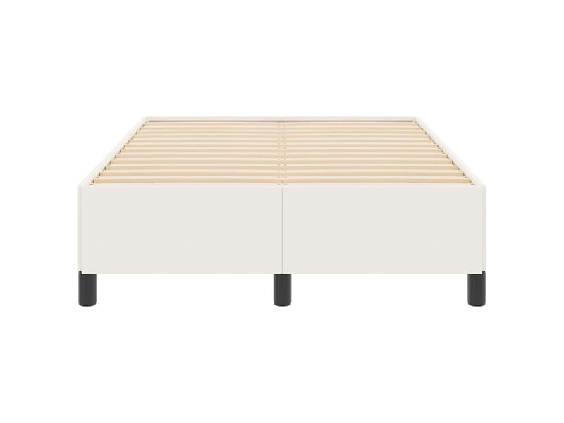  Lit double- lit adulte -  lit à lattes crème 120 x 200 cm tissu en velours côtelé  - Conforama D