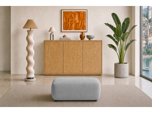 Pouf / repose pied CASANOVA gris