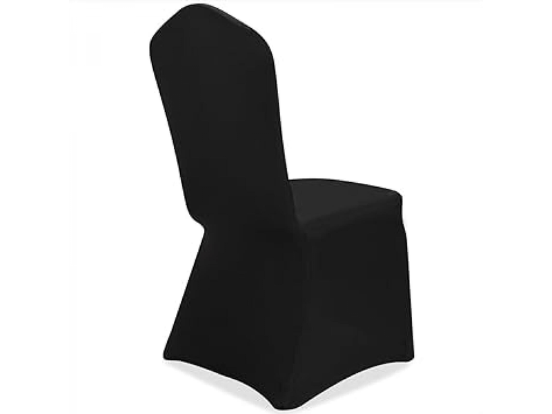  Housses de chaise élastiques noires, adaptées à diverses occasions telles que noël, mariages, événements, fêtes, etc., housses de chaise universelles XLH-ZLS-009265ZLS - Conforama B