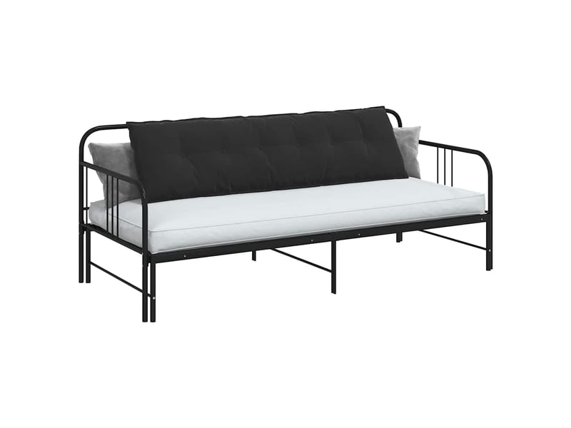  Coussin de dos, coussin de dossier noir 180 x 50 cm tissu en velours côtelé cf54831  - Conforama C