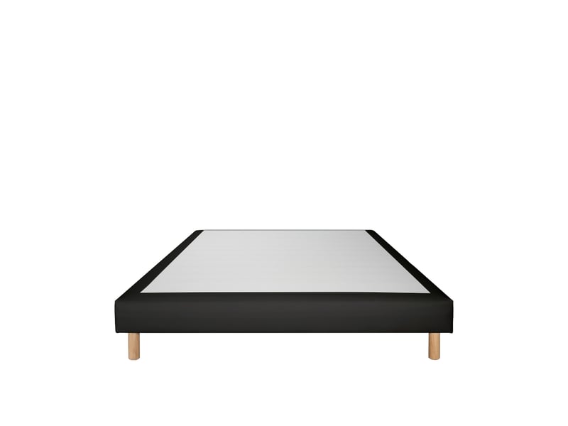 Sommier tapissier simili faro - gris - 100x200 3SO0207181020.5563 - Conforama A