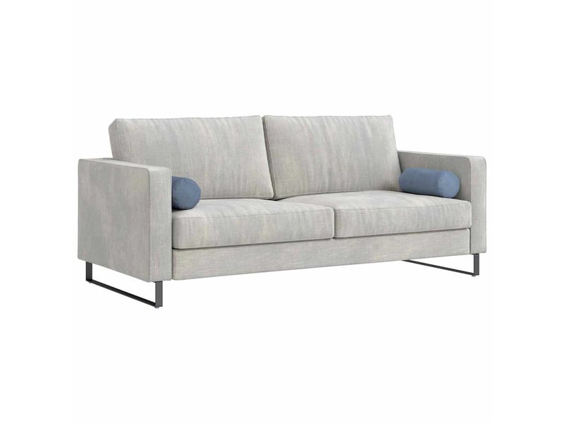 Lot de 2 coussins d'accent, coussins décoratifs, coussins lombaires bleu ø 15 x 40 cm cf56716 - Conforama C