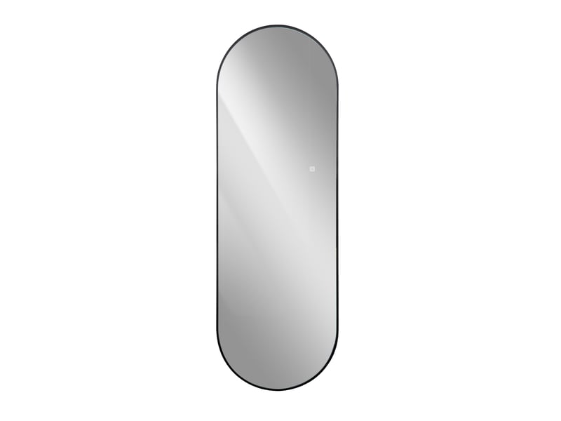  Miroir mural led 150x50 cm, cadre aluminium noir, rétro-éclairage variable, 3 temp  - Conforama A