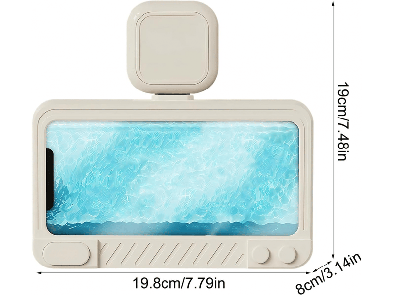  Porte-téléphone salle de bains étanche | porte-téléphone murale à ventouse avec haut-parleur  - Conforama B