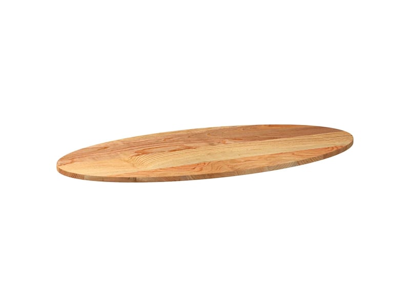  Dessus de table, plateau de table 120x60x2 cm bois de chêne massif ovale  - Conforama D