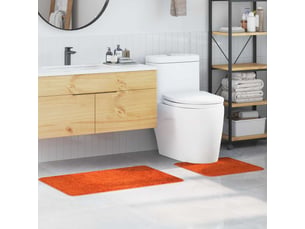 Ensemble de tapis de bain antidérapants 2 pc orange 50 x 50 cm cf64745