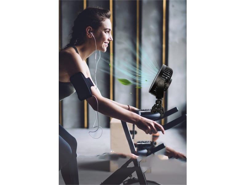  Mini ventilateur portable avec piles, petit ventilateur à clipser 2400mah  - Conforama C