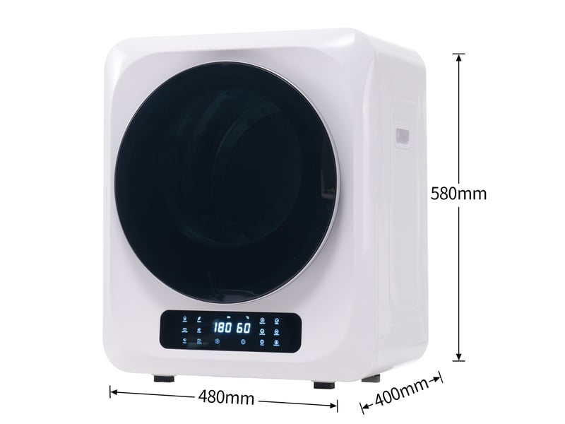  Sèche-linge à évacuation 3 kg 48x40x58 cm – blanc – 850 w, 6 programmes, uv, montage mural, classe g  - Conforama C