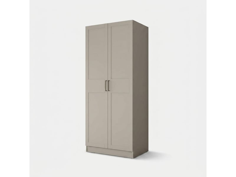  Armoire dressing 2 portes avec barre de penderie luxe  - Conforama A