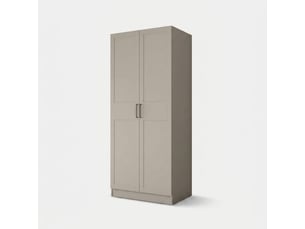 Armoire dressing 2 portes avec barre de penderie luxe