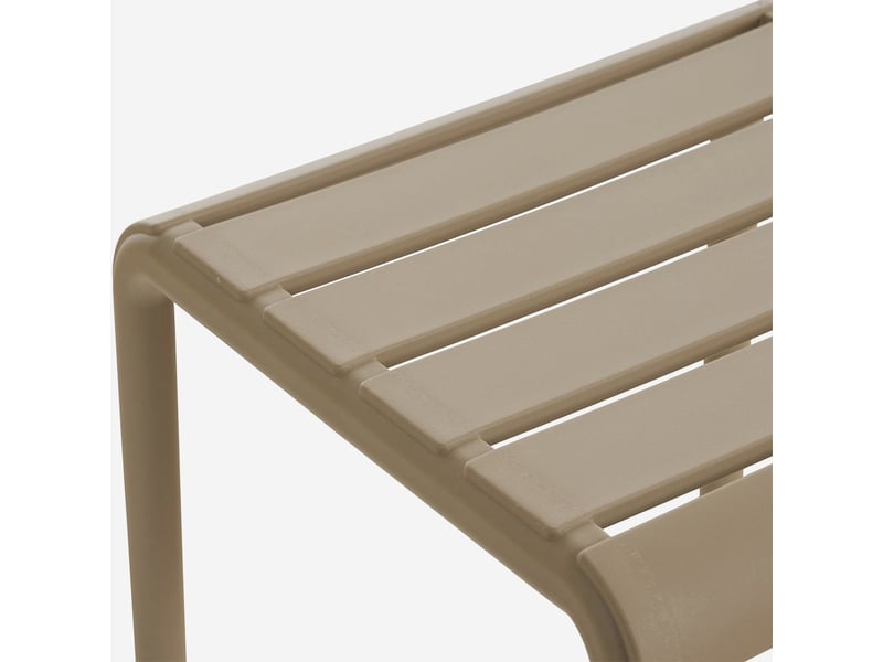  Table basse d'extérieur en polypropylène et fibre de verre bard - gris tourterelle  - Conforama D