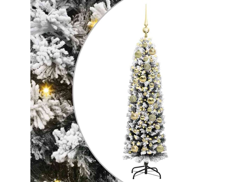 Sapin de noël artificiel, arbre de noël vert 120 cm pvc et acier et plastique shl4863 - Conforama A