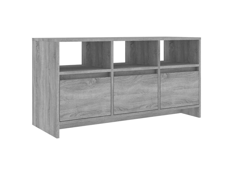  Meuble tv - banc tv - meuble de rangement sonoma gris 102x37,5x52,5 cm bois d'ingénierie  - Conforama A