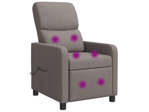 Fauteuil relax manuel VIDAXL  Tissu marron