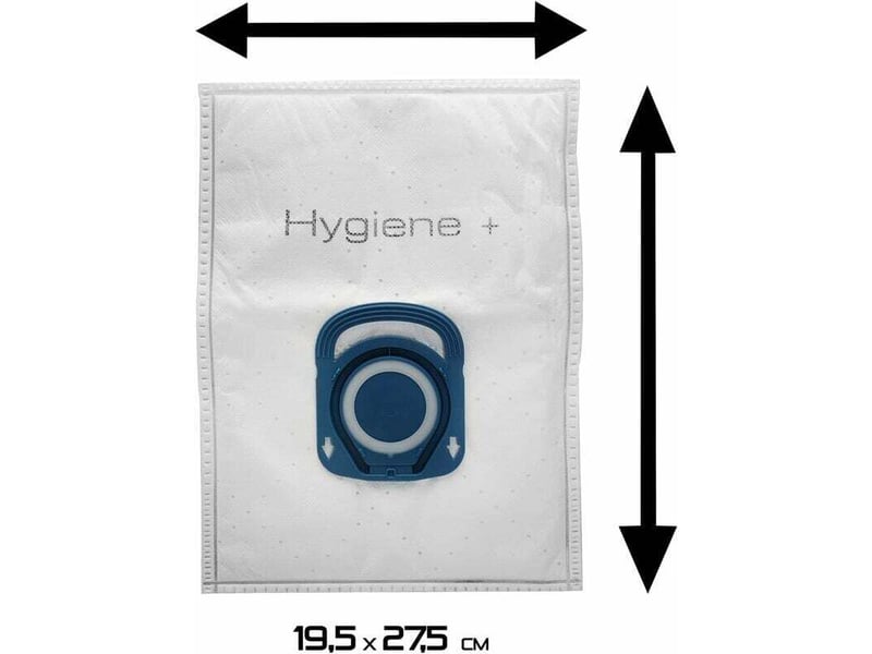  Rowenta lot de 4 sacs hygiène+, compatibles avec les aspirateurs traineau compact power, power xxl, silence force, x-trem power zr200520  - Conforama C