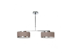 Fabrilamp lanzarote, lampe classique, 2xe27, beige, 18-65 x 85 x 25 cm