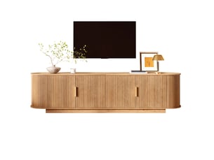 Meuble tv coloris naturel 180 cm <strong>REDOM</strong>  <strong></strong>