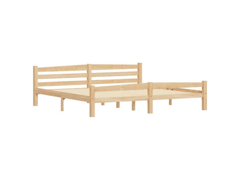  Lit double- lit adulte -  cadre de lit sans matelas bois massif de pin 200x200 cm  - Conforama B