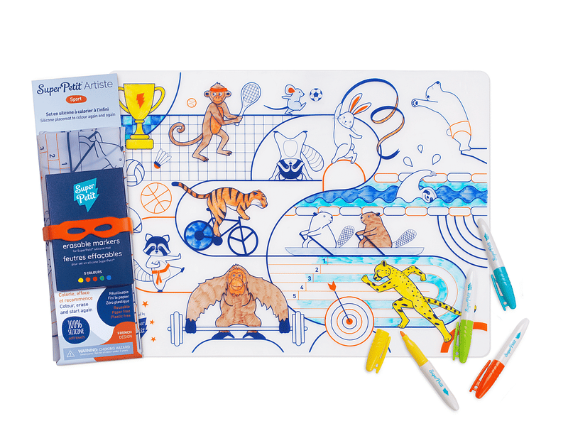  Set coloriage reutilisable sport olympique SMATSPORT005 - Conforama A