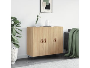 Buffet cuisine | meuble de rangement | commode chêne sonoma 90x34x80 cm bois d'ingénierie shl6899