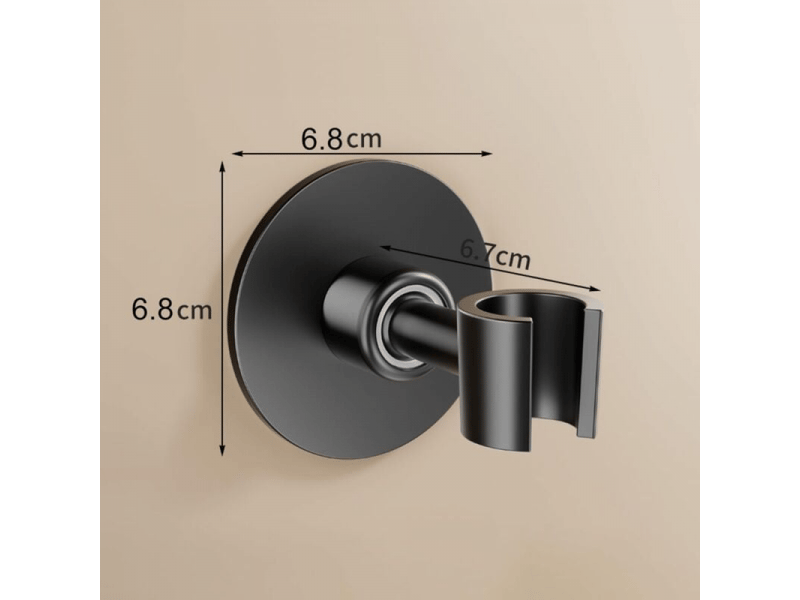 Support pommeau de douche sans percage, universel support de douche en acier inoxydable 304 support douchette mural avec 3m fixation - Conforama B