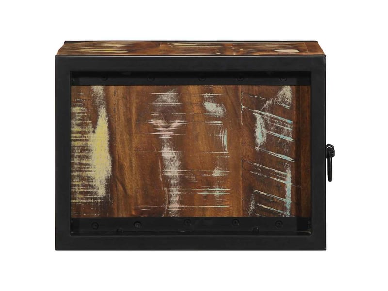  Table de chevet - cabinet de chevet - table de nuit multicolore 40x35x25 cm bois de récupération  - Conforama E