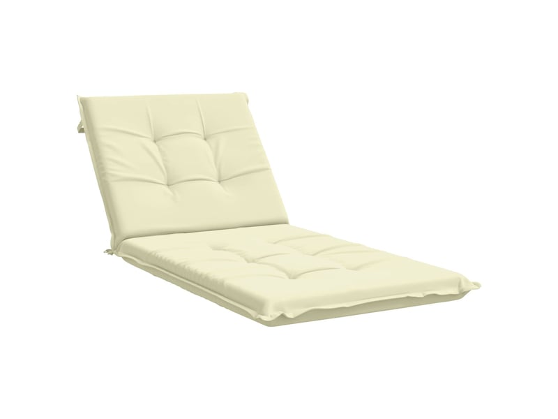  Coussin de transat, coussin pour bain de soleil gemert 100 % polyester crème 190 x 80 x 9 cm cf56142  - Conforama A