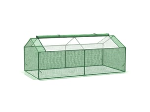 Serre à foil avec fenêtres - mini serre tomates 180 x 90 x 70 cm vert