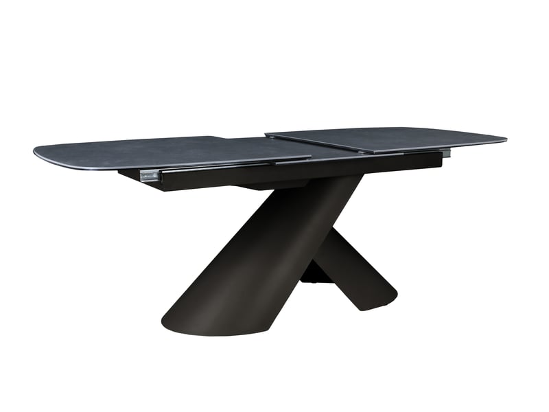  Table à manger extensible pieds métal marron plateau céramique 180-240 cm milano MILANO-MARR - Conforama D