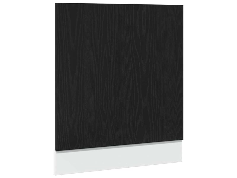  Panneau de lave-vaisselle lyon en chêne noir 60x1,5x67 cm bois d'ingénierie  - Conforama A