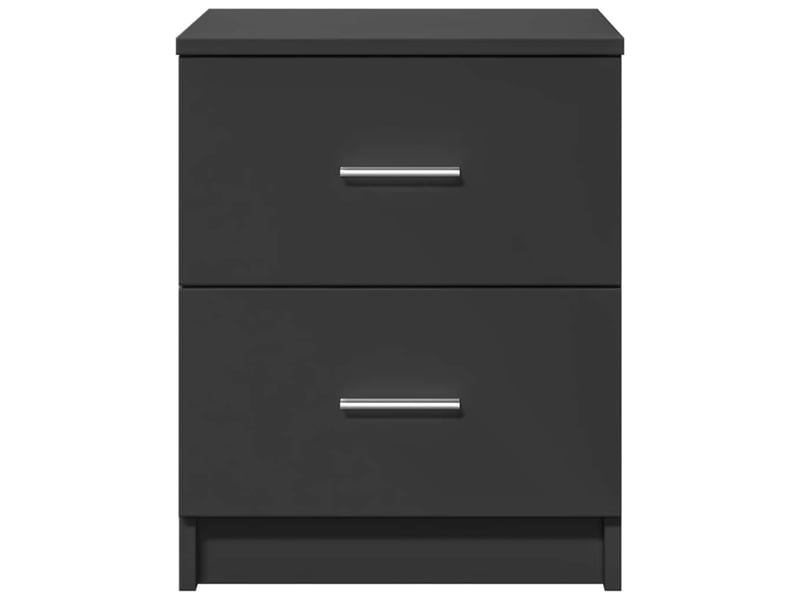  Table de chevet - cabinet de chevet - table de nuit à 2 tiroirs noire 40x36x50 cm  - Conforama C