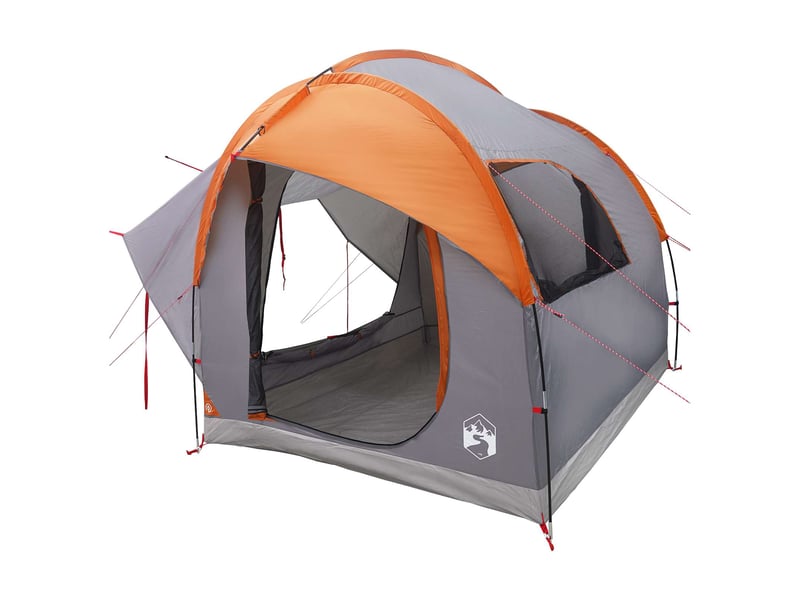  Tente voiture pour camping gris et orange 3 personnes polyester et acier  - Conforama C