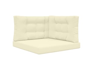 Coussin de canapé d'extérieur, coussin de chaise polyester crème 80 x 80 cm cf54080