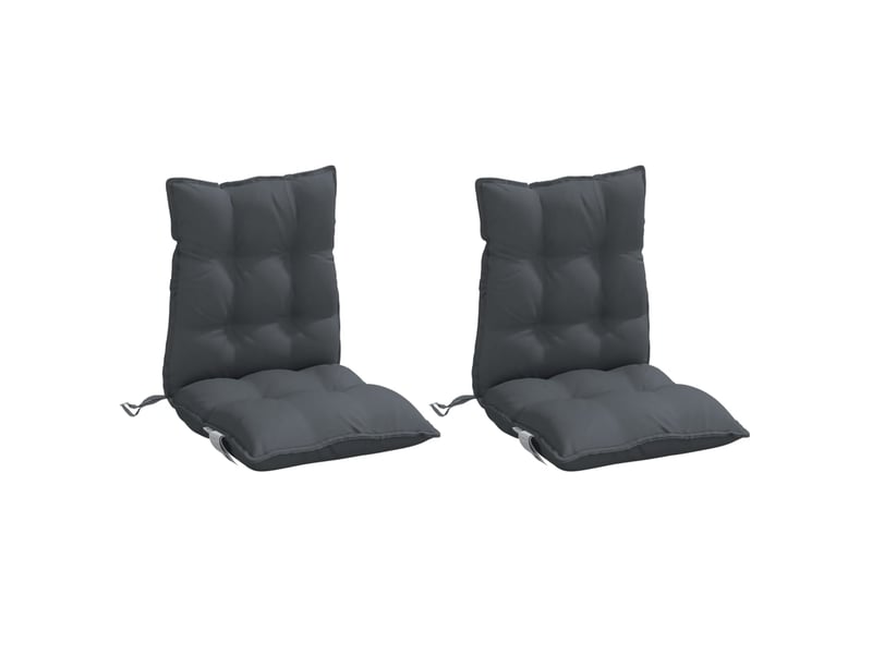 Lot de 2 coussins d'extérieur, coussins de chaise anthracite 100 x 50 x 7 cm cf56386 - Conforama C