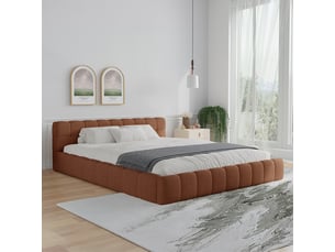 Lit 2 places 140x190 cm CONCEPT USINE coloris marron