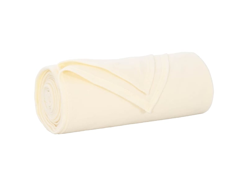  Plaid canapé crème 200x150 cm 0.42 kg polaire  - Conforama A