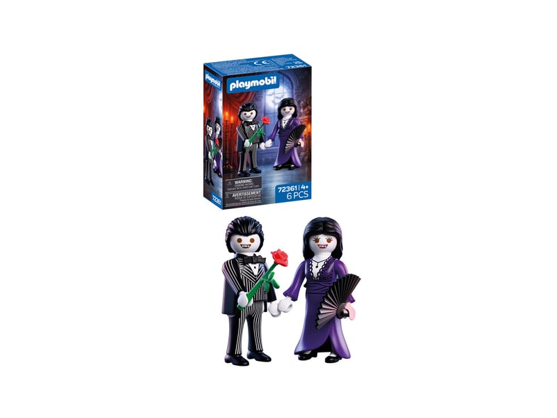  Figurines vampires halloween ensemble couple 6 pieces chapeau rose eventail age 4+ PLL72361 - Conforama B